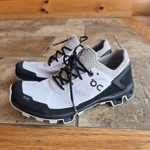 On Running Womens Black and White Trail Shoes 6.5